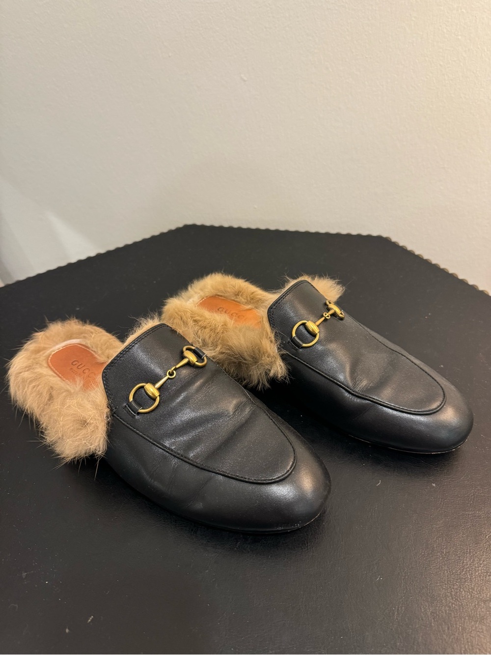 Gucci Princetown Genuine Shearling Loafer Mule (Women) - Picture 2 of 7